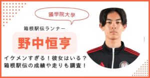野中恒亨 イケメン